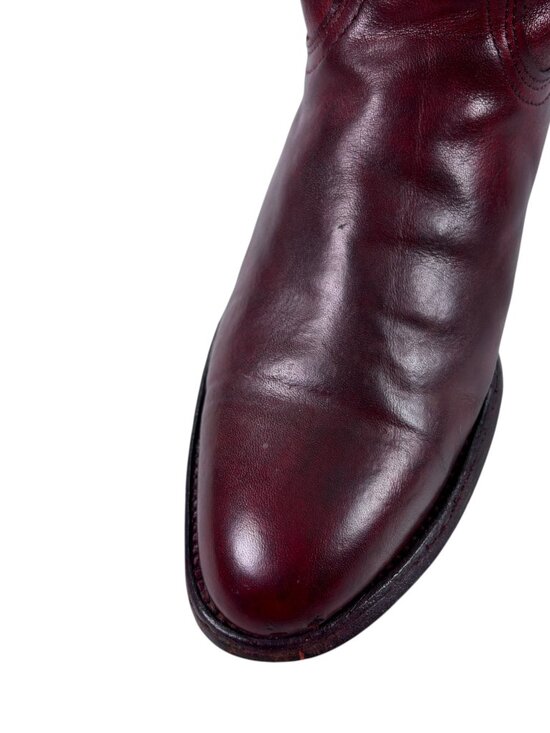 Vintage FRYE Western Cowboy Boots Womens Size 7 D Oxblood Leather main image 10